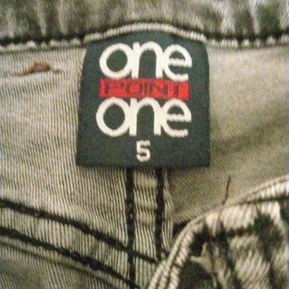 🖤🩶EC ONE POINT ONE BLK)GRAY DENIM JEANS🖤🩶 - Picture 2 of 8